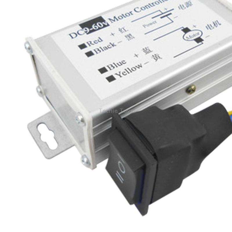 20A Forward And Reverse DC Speed Regulator 9-60V Pulse Wide Motor Driver PWM Control Board(With Swit