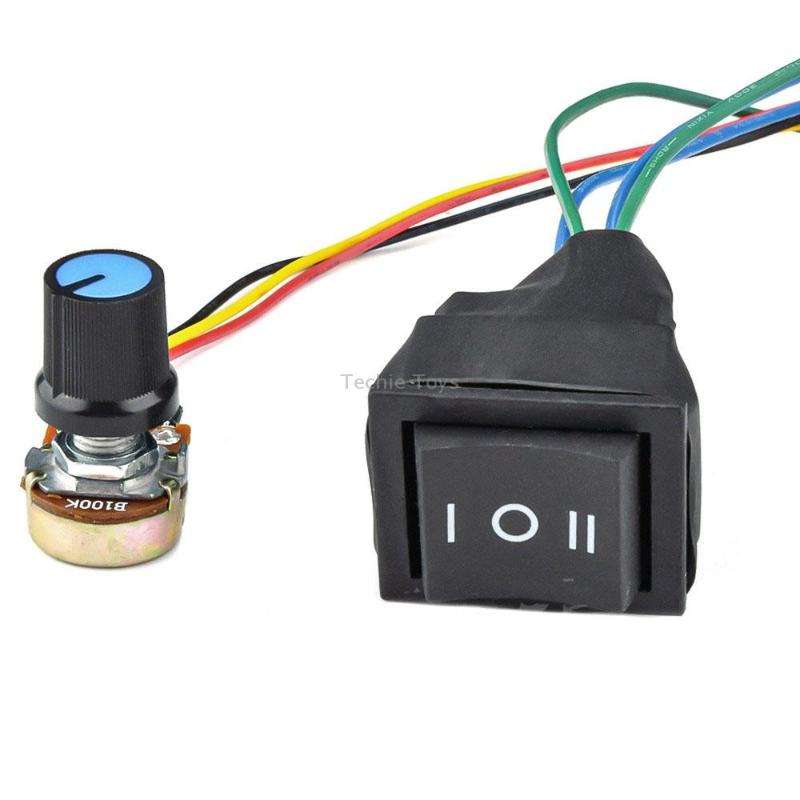 20A Forward And Reverse DC Speed Regulator 9-60V Pulse Wide Motor Driver PWM Control Board(With Swit