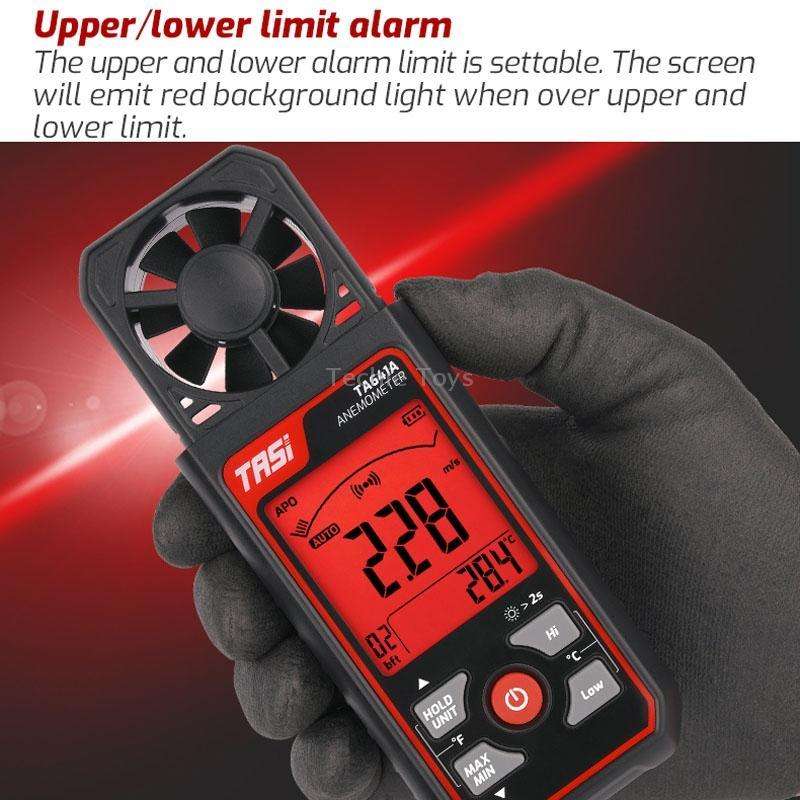 TASI TA641A High Precision Wind Speed Instrument Wind Volume Tester Handheld Wind Speed Meter