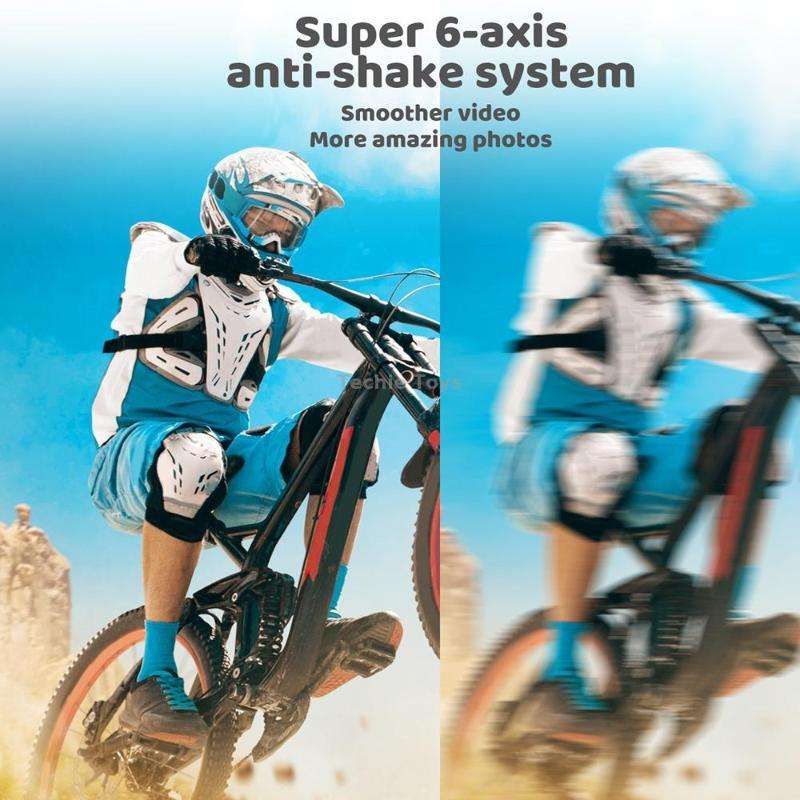 5K/30FPS WIFI HD Anti-Shake Remote Touch Dual-Screen IP68 Waterproof Sports Camera, Style: Camera+12