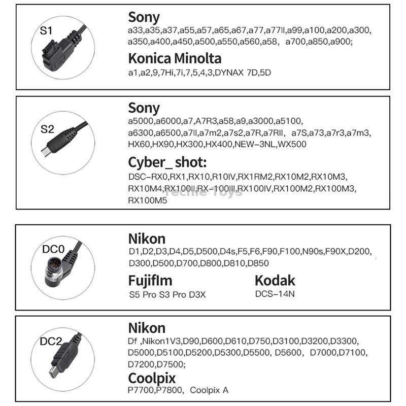 For Panasonic L1 Pixel P001 SLR Camera Shutter Connection Line