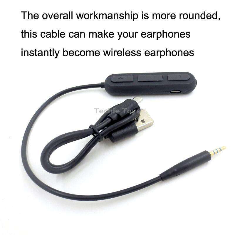 For BOSE QC25 / OE2 / QC35 / AKG / Y50 / Y40 Headphones Bluetooth Cable(Black)