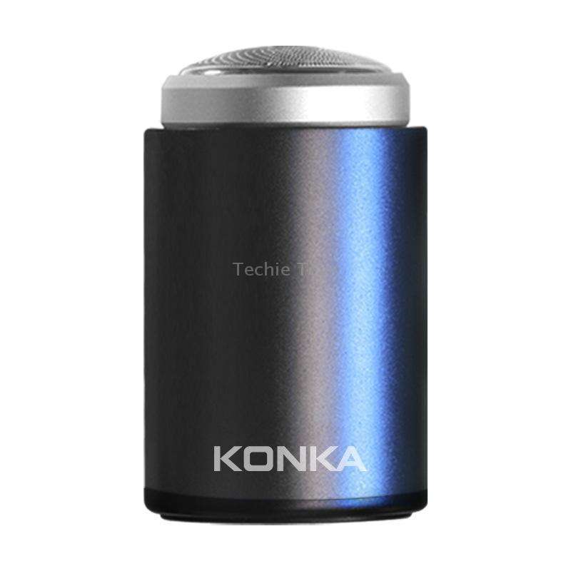 KONKA Mini Portable Razor Outdoor Waterproof Men Razor, Color: Black