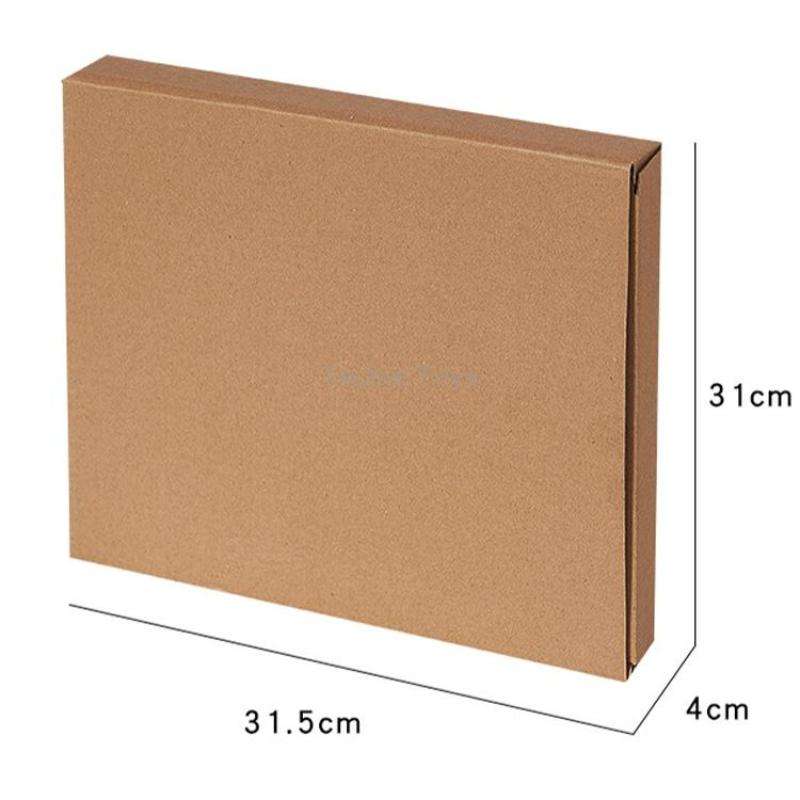 G218B Wooden Living Room Digital Display Clock Home Decoration Wall Clock(Khaki)