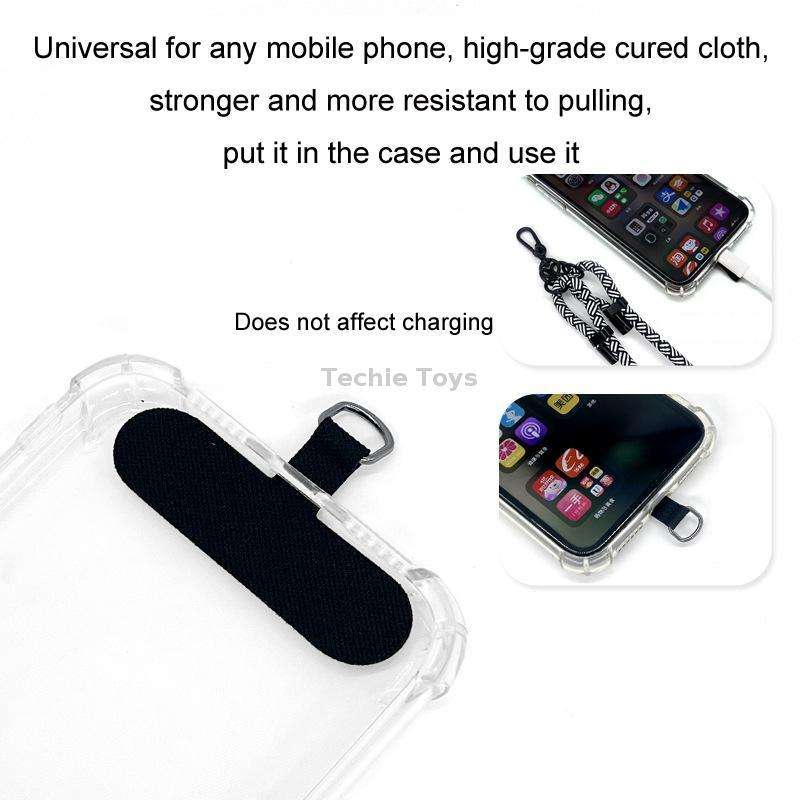 10mm Thick Rope Mobile Phone Anti-Lost Adjustable Lanyard Spacer(Navy)