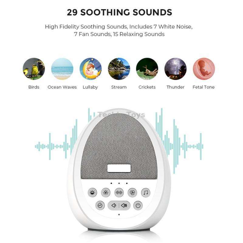 HiFiD Intelligent White Noise Baby Soothing Sleep Aid Device Prenatal Education Instrument(White)