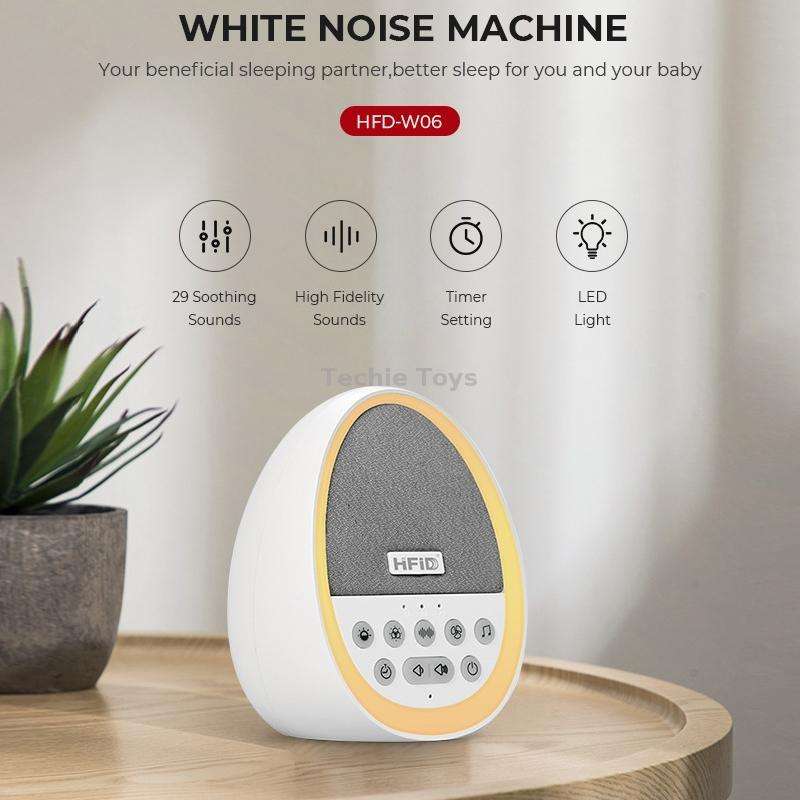 HiFiD Intelligent White Noise Baby Soothing Sleep Aid Device Prenatal Education Instrument(White)