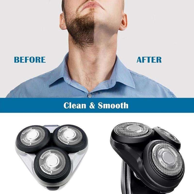 For Philips Electric Shaver S5000 Series SH50 Replacement Blade Head Integral Three Head(Silver)
