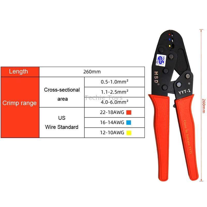 HSD YYT-1 Crimping Pliers Insulated Terminal Crimping Tools Crimping Clamps