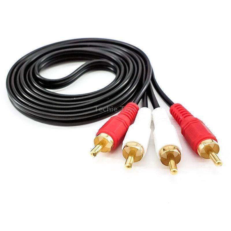 1.5m Double Lotus Audio Cable RCA Two-To-Two Power Amplifier Audio Cable