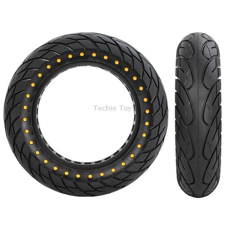 For Kugoo M4 Electric Scooter 10 Inch Inflatable Honeycomb Solid Run-flat Tire(36mm Slot Red)