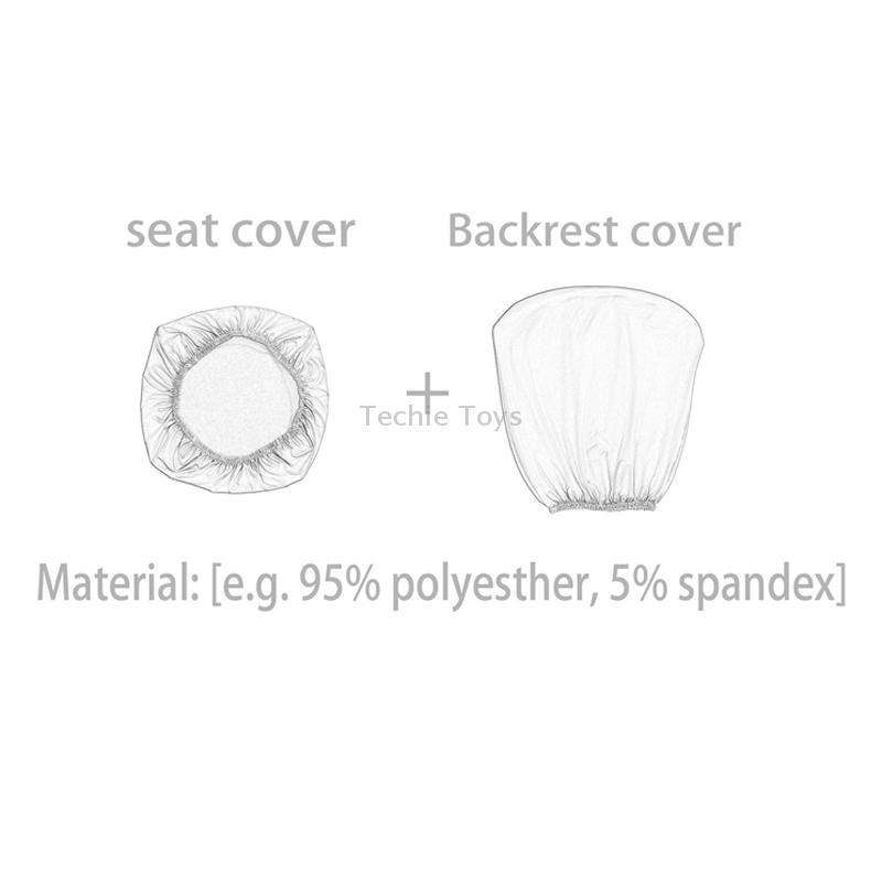 Cushion Cover+Back Cover Stretch Split Chair Cover Computer Chair Sleeve Office Desk Chair Cover(Mag