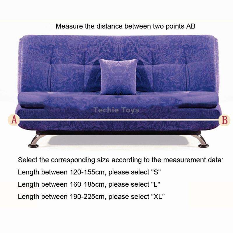 Armless Stretch Sofa Bed Cover All Inclusive Folding Sofa Bed Cover Shade, Size: XL For 195-225cm So
