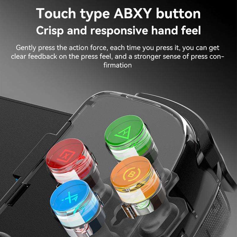 D7 BT5.0 Retractable Gamepad With Light For PC / Android / IPhone /Win7 10 11/Mac OS/Switch(Black)