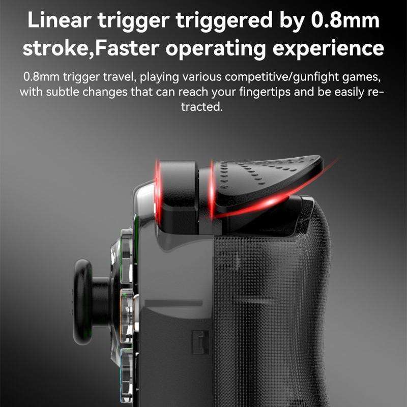 D7 BT5.0 Retractable Gamepad With Light For PC / Android / IPhone /Win7 10 11/Mac OS/Switch(Black)