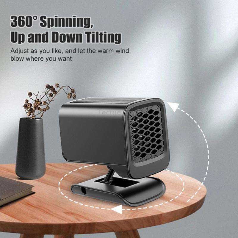 12V Car Folding Heater Winter Front Windshield Defrost Heater(9729)