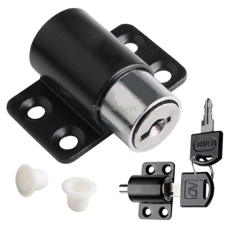 Door And Window Limit Lock Sliding Door Retainer Child Safety Lock, Color: Black No Screw