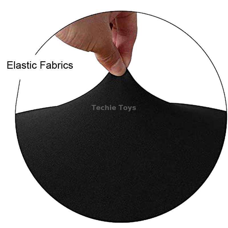For Diameter 28-35cm Stretch Round Stool Sleeve Swivel Round Chair Covers(Black)