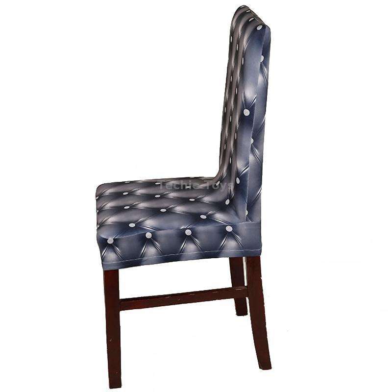 Anti-Fouling Household Chair Cover Dining Chair Sleeve One-Piece Stretch Chair Cover(Champagne)