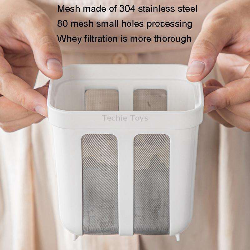 Yogurt Filter Homemade Yogurt Beancurry Milk Separator Water Drained Filter(White)