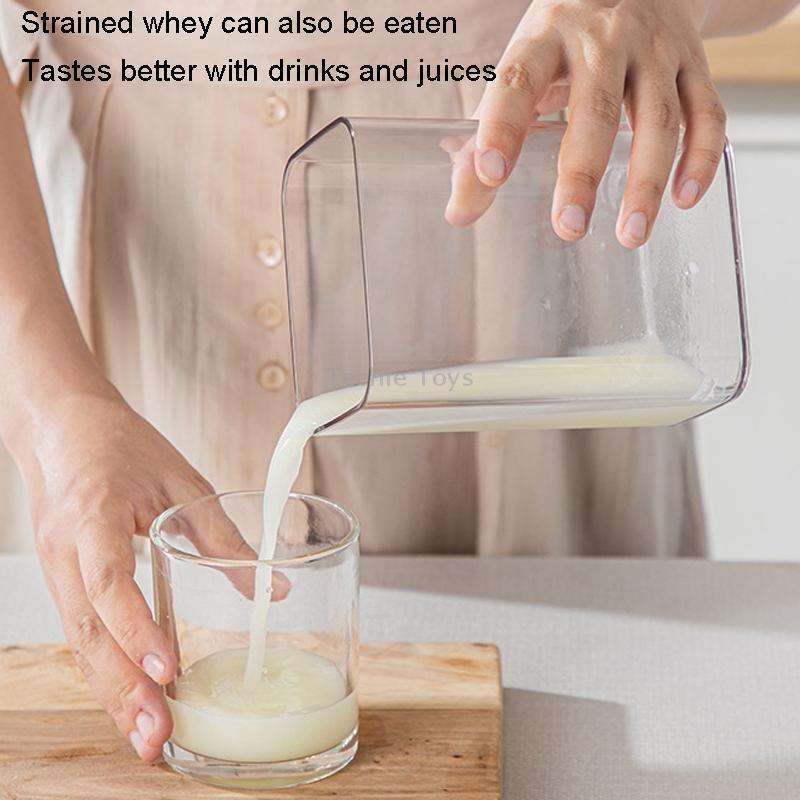 Yogurt Filter Homemade Yogurt Beancurry Milk Separator Water Drained Filter(White)
