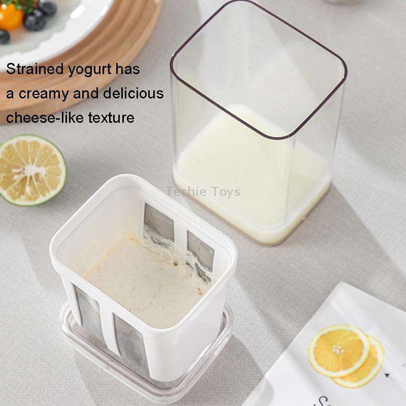 Yogurt Filter Homemade Yogurt Beancurry Milk Separator Water Drained Filter(White)