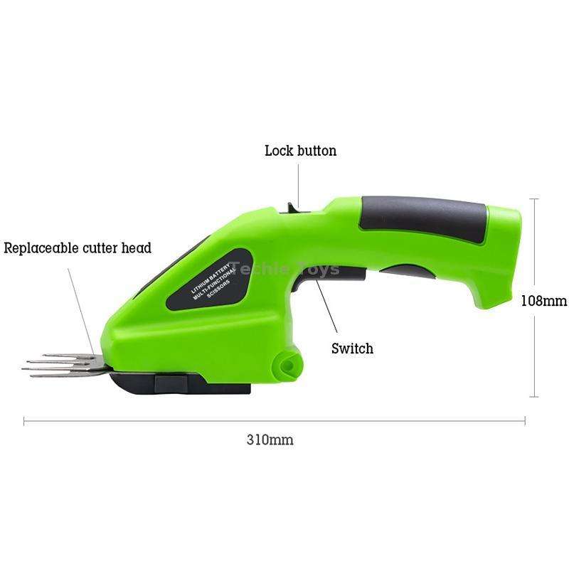 HILDA 3 In 1 Motorized Fence Trimmer Li-Ion Pruning Tools, Voltage: 3.6V