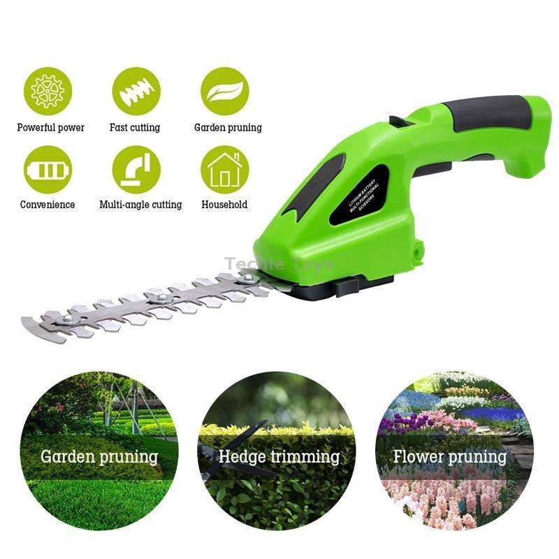 HILDA 3 In 1 Motorized Fence Trimmer Li-Ion Pruning Tools, Voltage: 3.6V