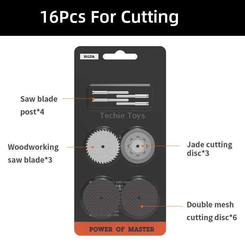 HILDA 16pcs /Set Cutting Angle Mill Accessories Grinding Accessories Set