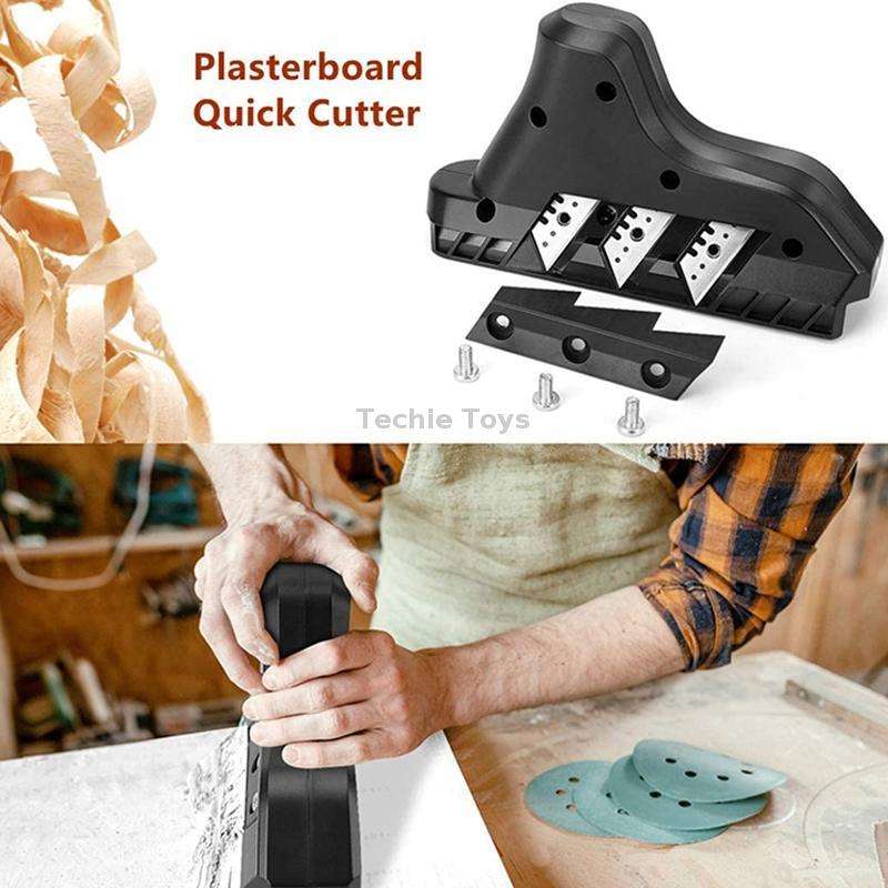 Plasterboard Cutting Angle Planer 45/60 Degree Bevel And Right Angle Chamfering Machine(Black)