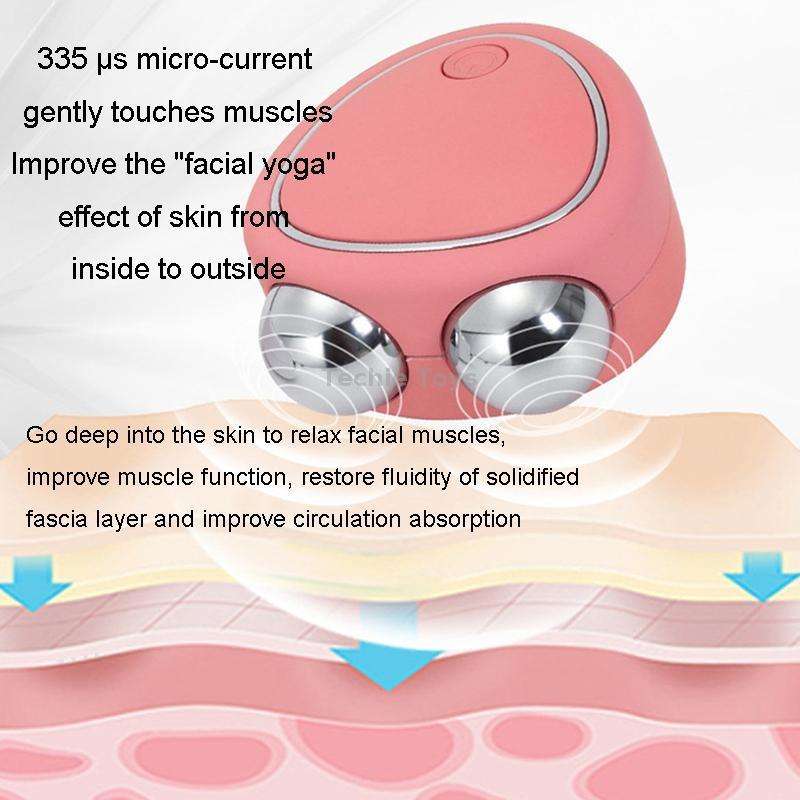 Mini Micro-Current Beauty Instrument Facial Lift Rejuvenating Device Massage Slimming Machine, Style