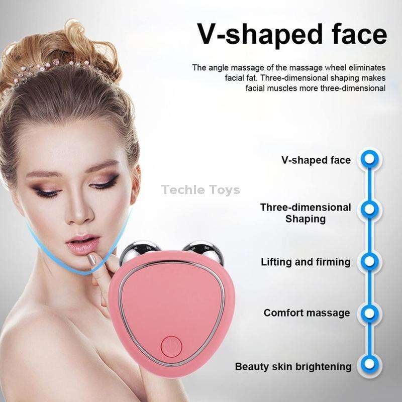Mini Micro-Current Beauty Instrument Facial Lift Rejuvenating Device Massage Slimming Machine, Style