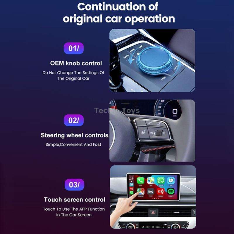 Wired to Wireless Carplay Box Android Auto for Car Interconnection(2Air)