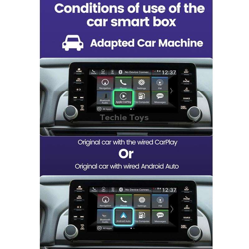 Wired to Wireless Carplay Box Android Auto for Car Interconnection(2Air)