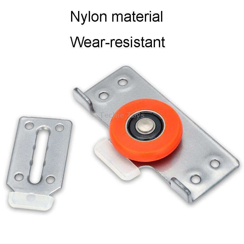 Closet Sliding Door Pulley Fittings Silent Sliding Door Accessories With 8 Screws, Model: Pulley
