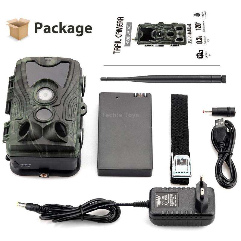 HC-801LTE-Li 4G Outdoor Tracking Hunting Camera 5000mAh Lithium Battery Version, With EU Plug Adapte