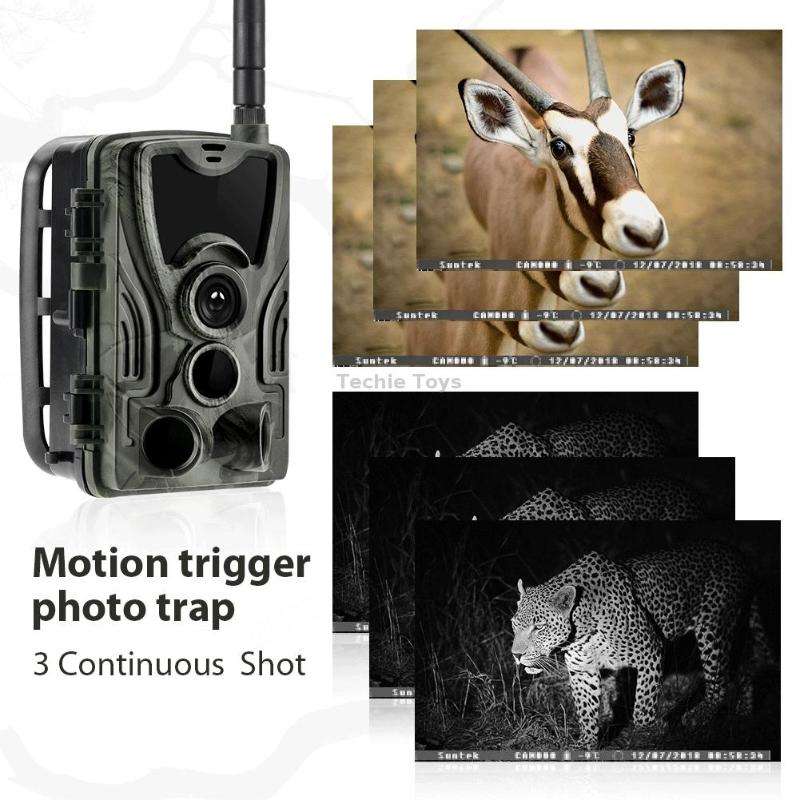 HC-801LTE-Li 4G Outdoor Tracking Hunting Camera 5000mAh Lithium Battery Version, With EU Plug Adapte