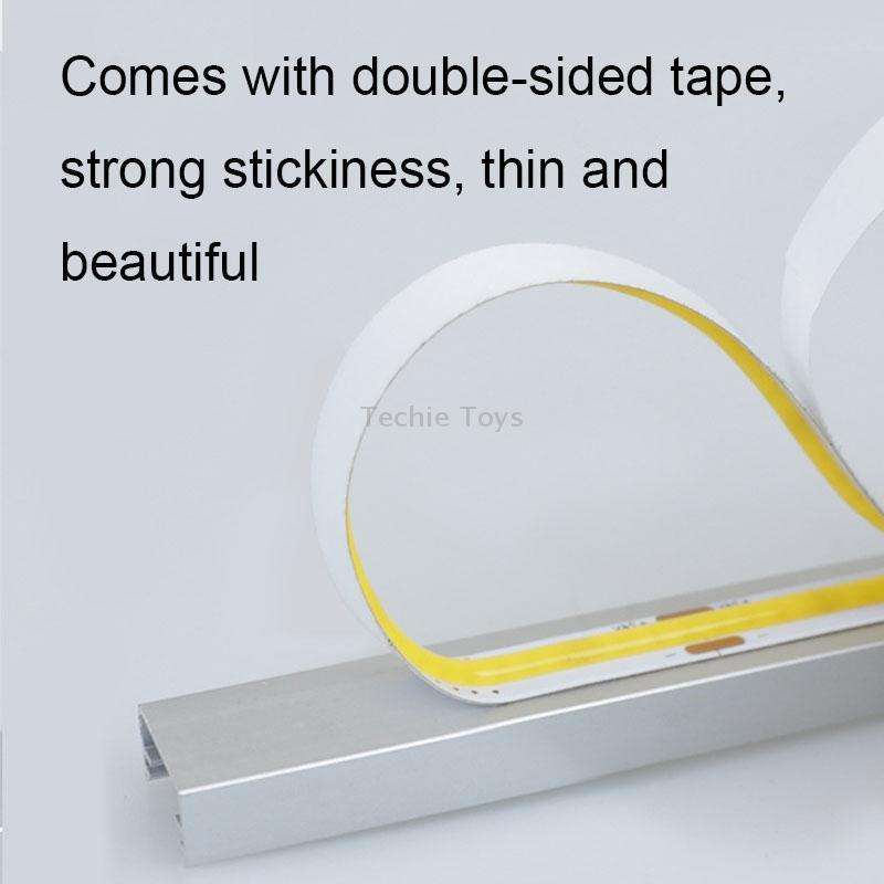 1m 24V 8mm Wide COB Adhesive Decorative LED Light Strip, Specification: 480 Beads-14W-90 Display(600
