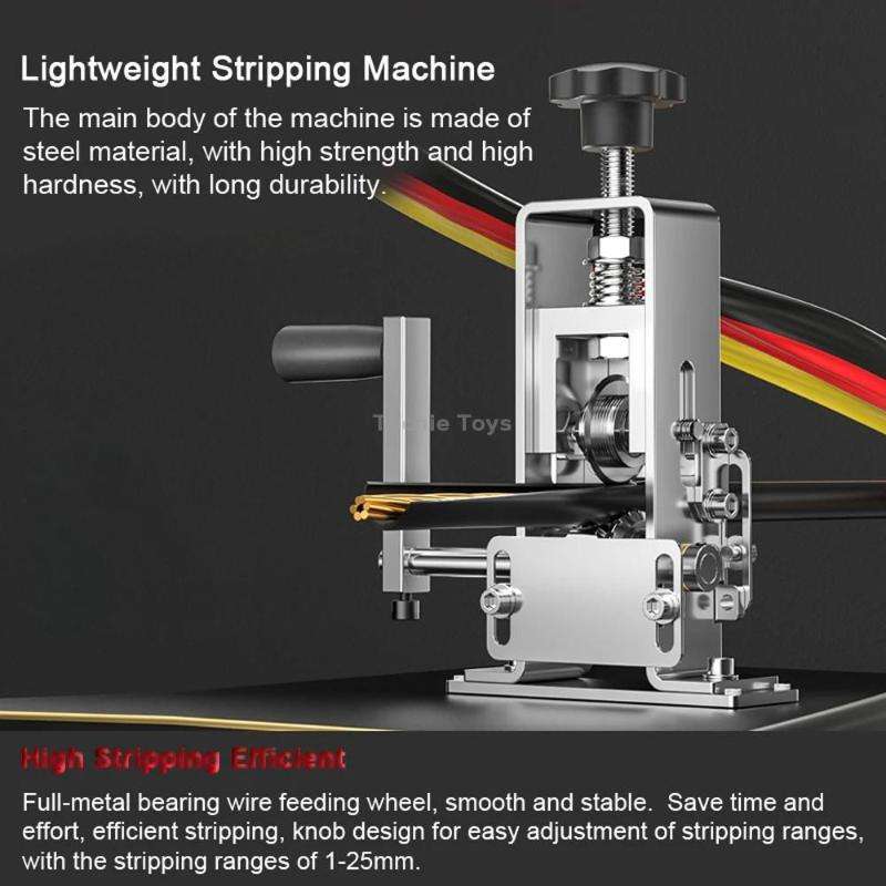 Household Hand-Cranked Small Stripping Machine Waste Wire And Cable Stripping Tool, Style: Peeling M
