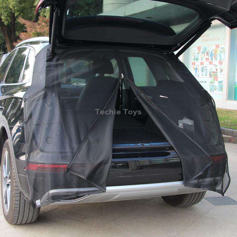 M 156 x 150cm Car Tailgate Anti-Mosquito And Insect Screens Trunk Magnetic Sunscreen Mosquito Net