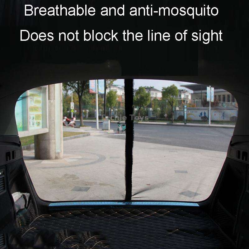 M 156 x 150cm Car Tailgate Anti-Mosquito And Insect Screens Trunk Magnetic Sunscreen Mosquito Net