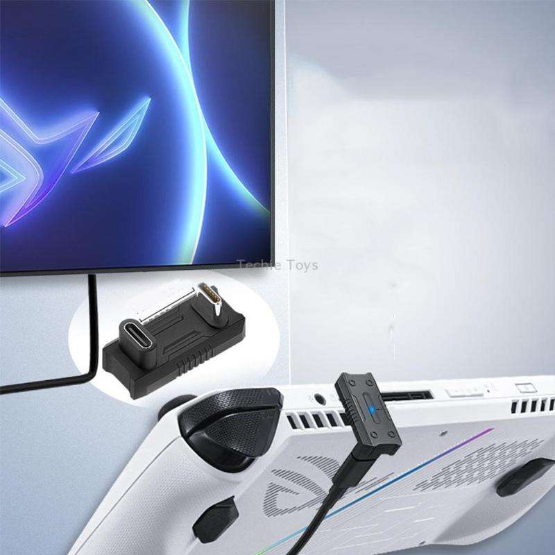 For ASUS ROG Ally /Switch 20Gbps Data Adapter 8K 60Hz 140W USB-C/Type-C Fast Charge Converter(U Shap