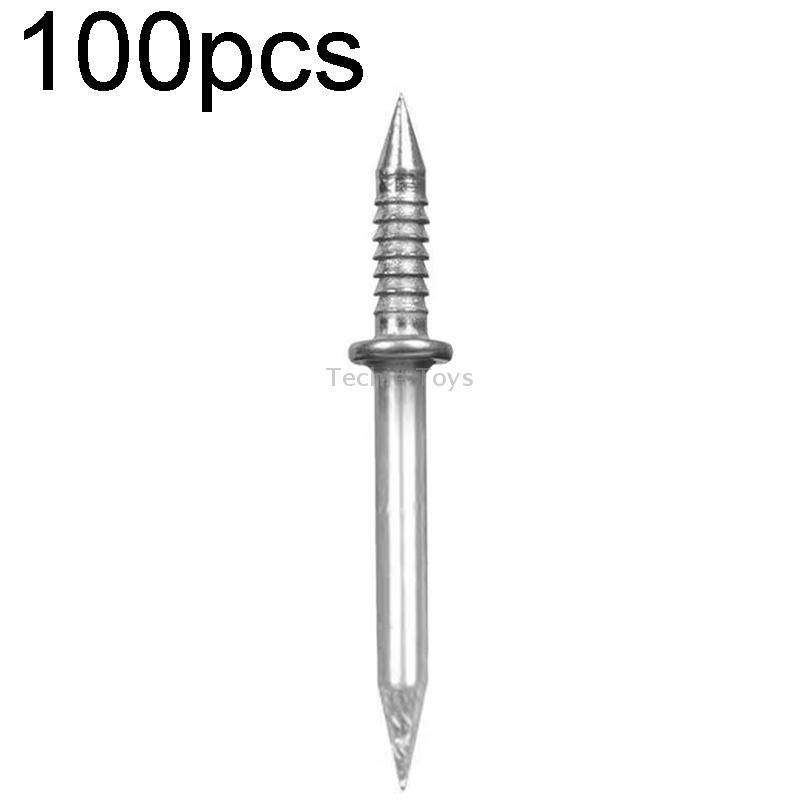 100pcs+1 Tool Skirting Non-Punch Markless Nails Single Headed Bi-Directional Crook Nails Bagged