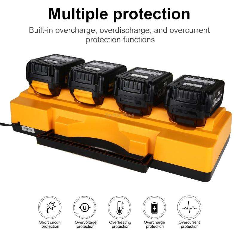 DCB104 Portable Fast Charger 12V-20V Electric Tool Lithium Battery Charger, For Dewalt DCB127 / DCB2