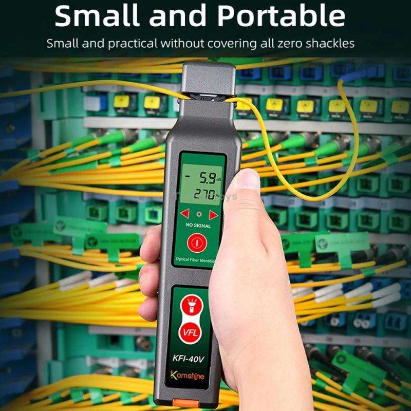 Komshine Fiber Optic Identifier Optical Cable Signal Direction Identifier With VFL Red Light 10mW(KF