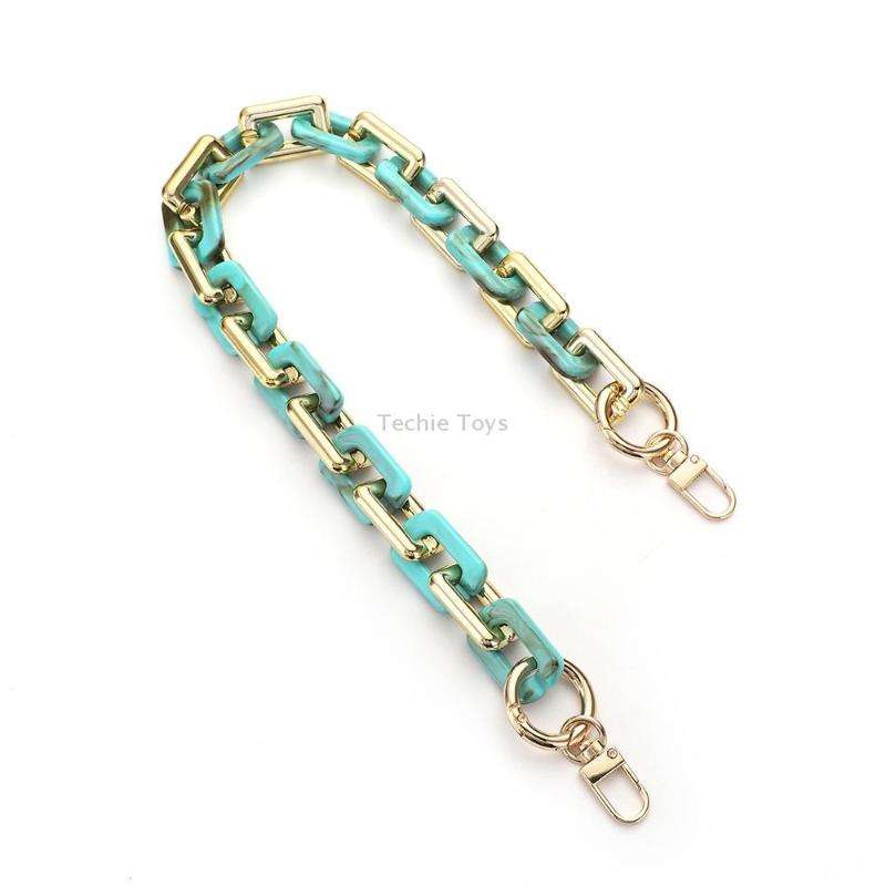 Retro Mobile Phone Chain Lanyard Tortoiseshell Acrylic Resin Bag Chain with Spacer, Spec: L205-LS-60