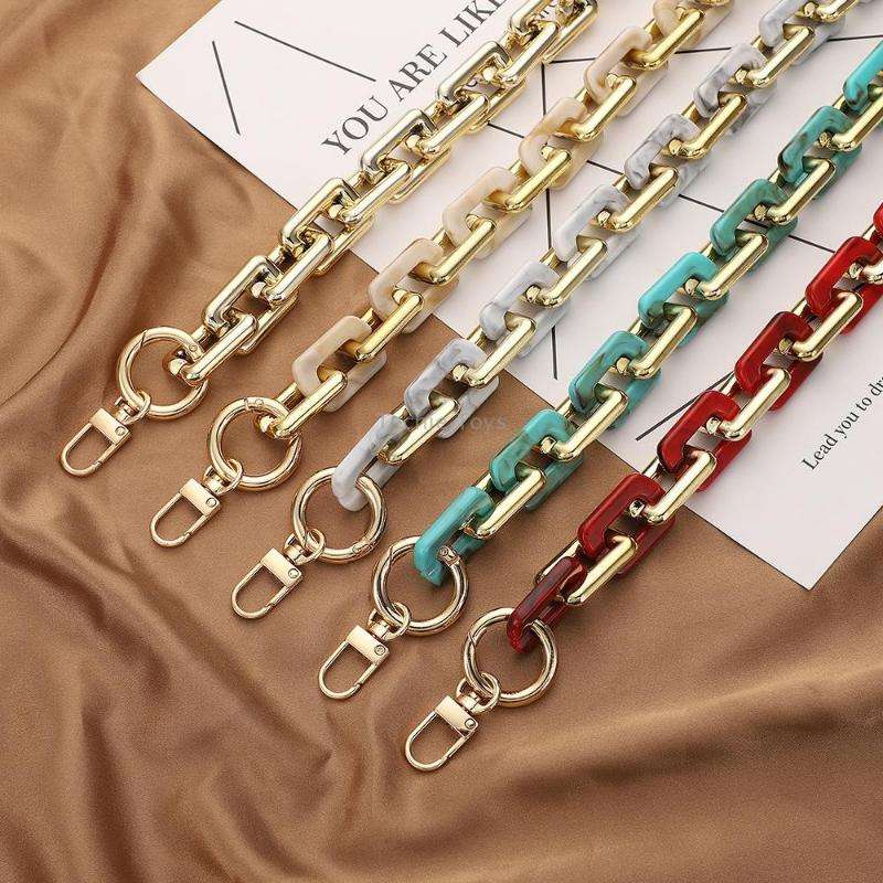 Retro Mobile Phone Chain Lanyard Tortoiseshell Acrylic Resin Bag Chain with Spacer, Spec: L205-LS-60
