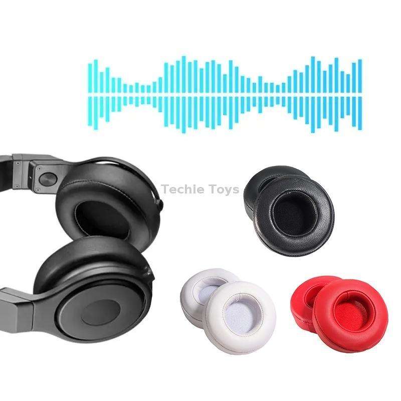 2pcs For Beats Pro Headphones Sheepskin Earmuffs Sponge Earpads(White)