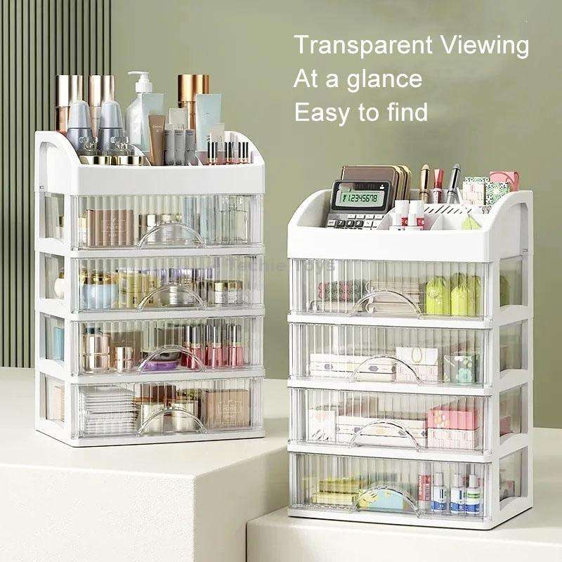 Desktop Drawer Organizer Multi-Layer Cosmetic Jewelry Box Stationery Multi-Functional Organizer, Sty