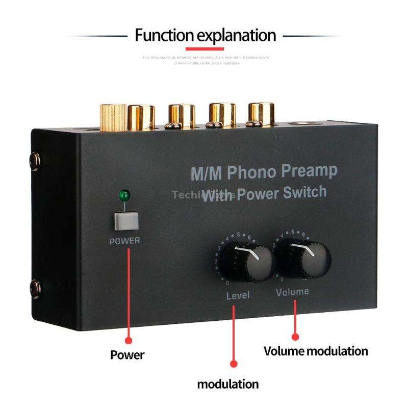 Vinyl Record Player Preamplifier, US Plug(PP500)